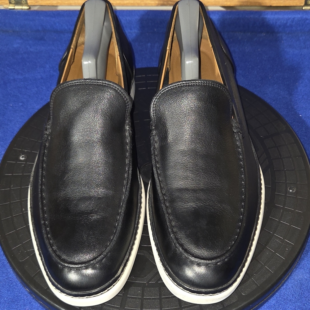 Men's Allen Edmonds Wilder Black Leather Dress/Casual Loafers, Sz. 10D-US - Picture 2 of 8